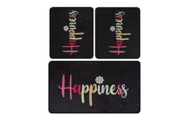 Mijölnir Happiness Djt Juego de alfombrillas de baño Multicolor